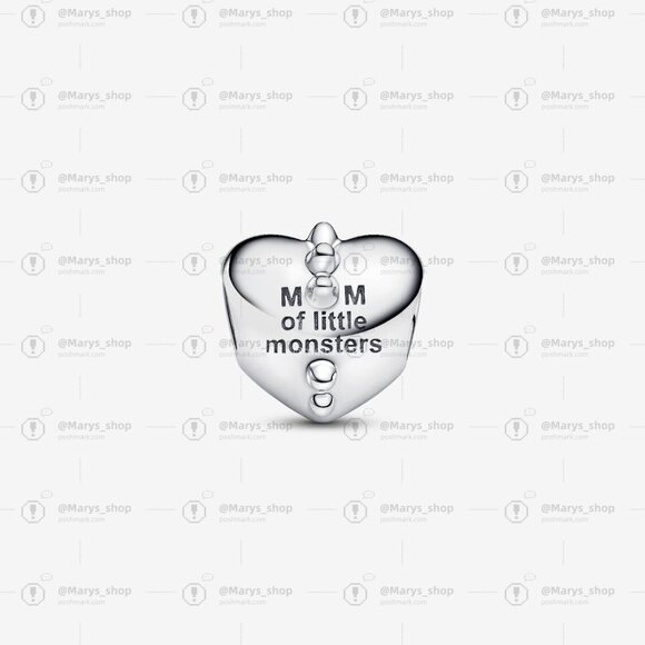 Pandora Mum's Little Monsters Heart Charm - Picture 2 of 6